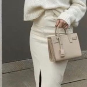 ZARA Women’s Faux Leather Midi Skirt NWT